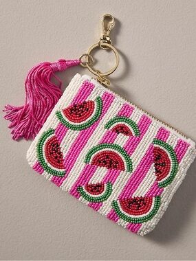 Anthropologie Fiona beaded coin purse nwot